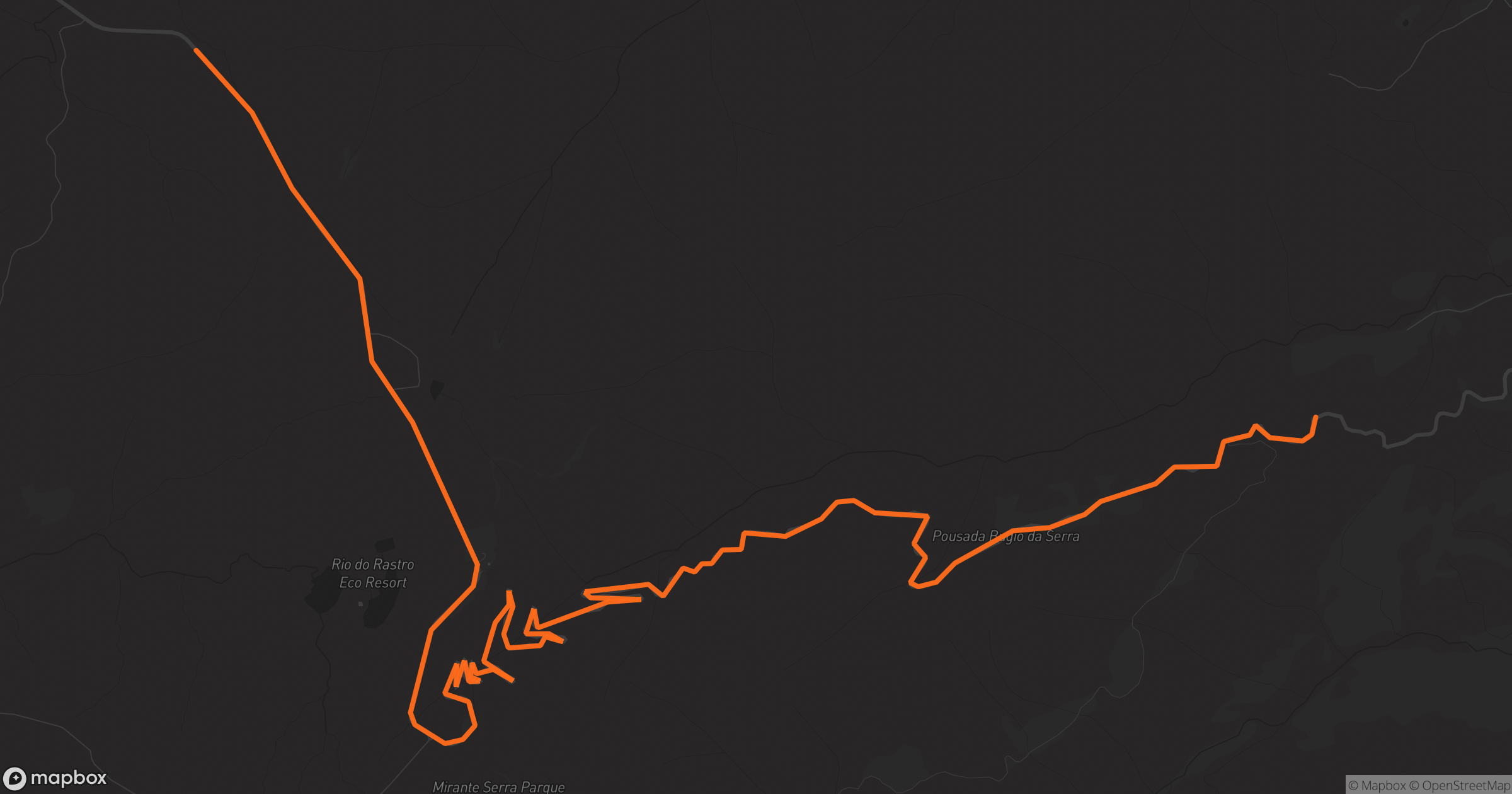 Mapa de Serra do Rio do Rastro
