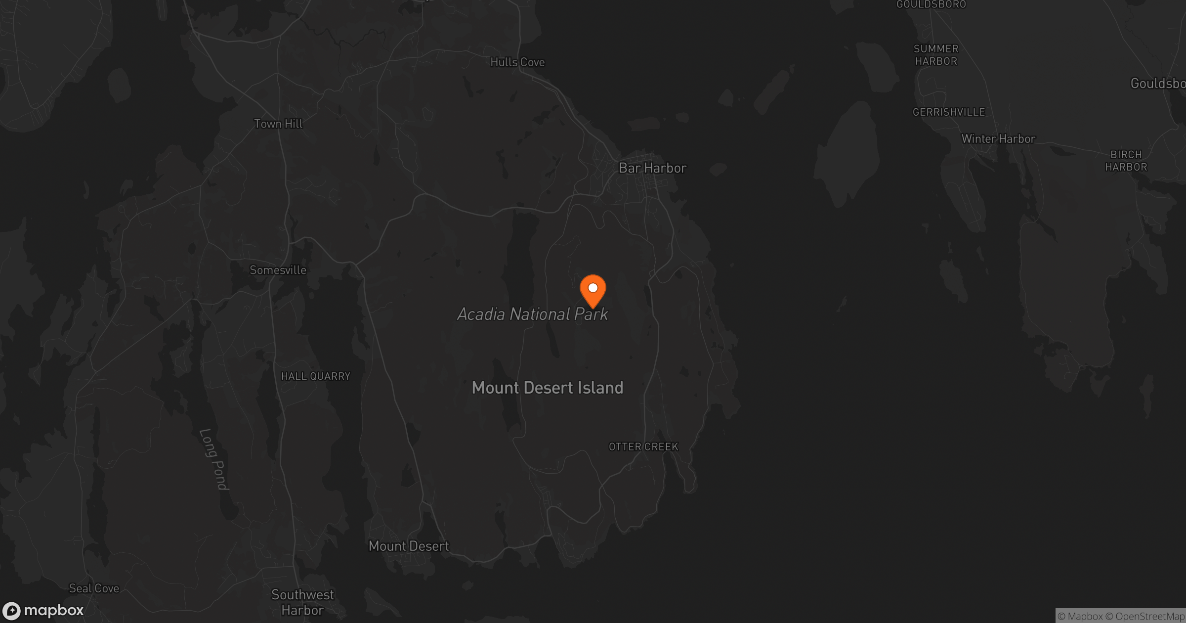 Map of Acadia · Cadillac Mountain