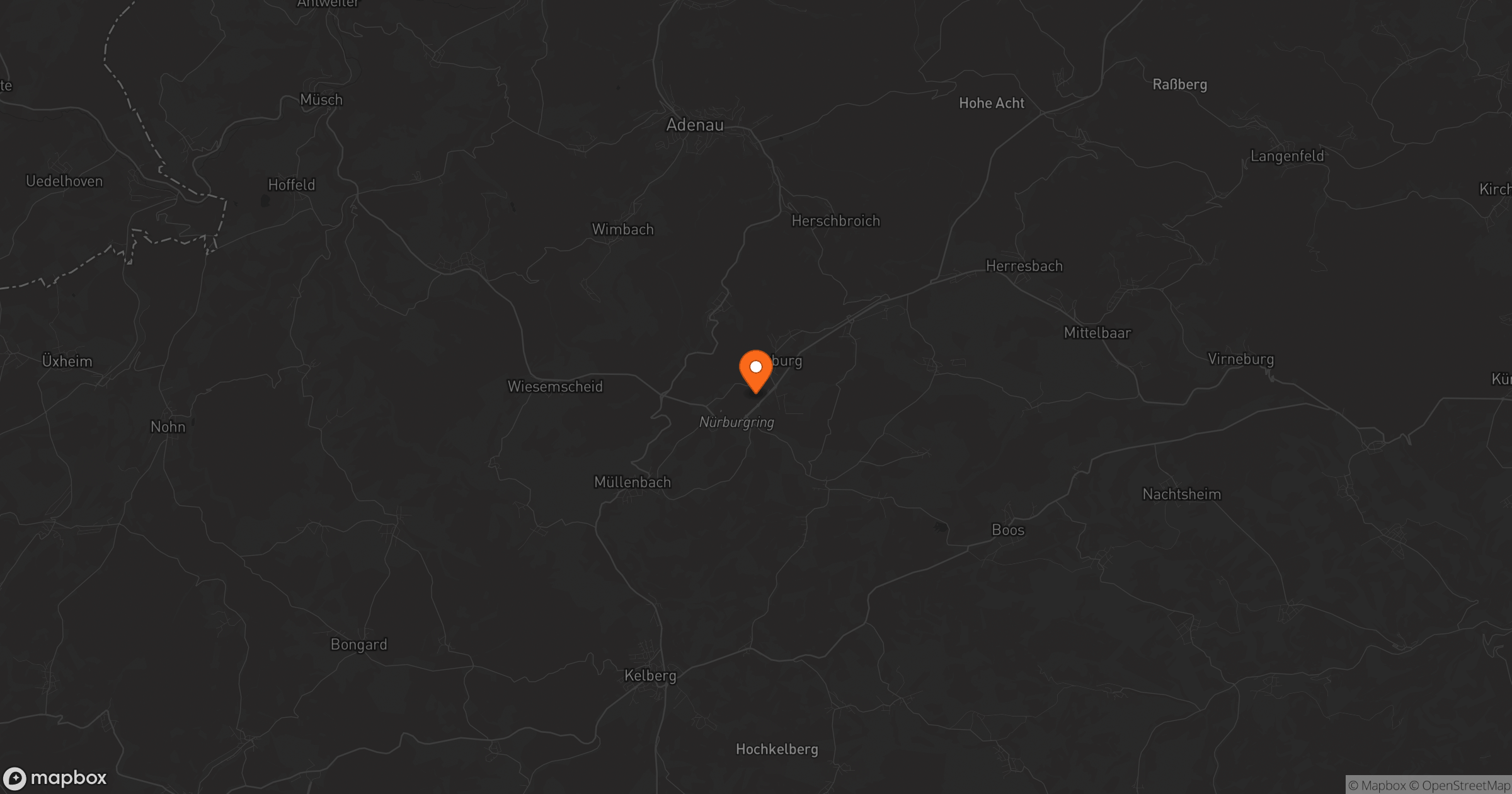 Map of Nurburgring Nordschleife